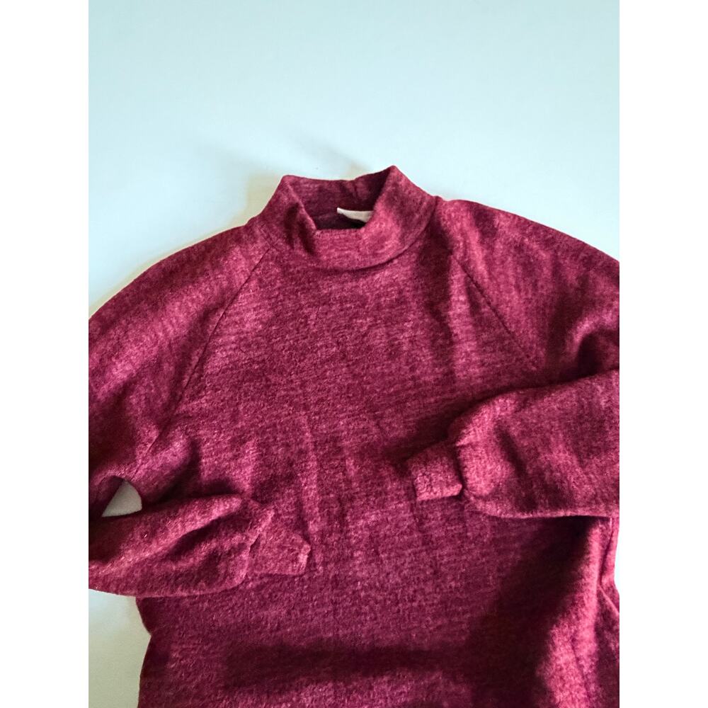 Lush Crushed Berry Brushed Jersey Long Sleeve Sweater Dress S New - Picture 3 of 7
